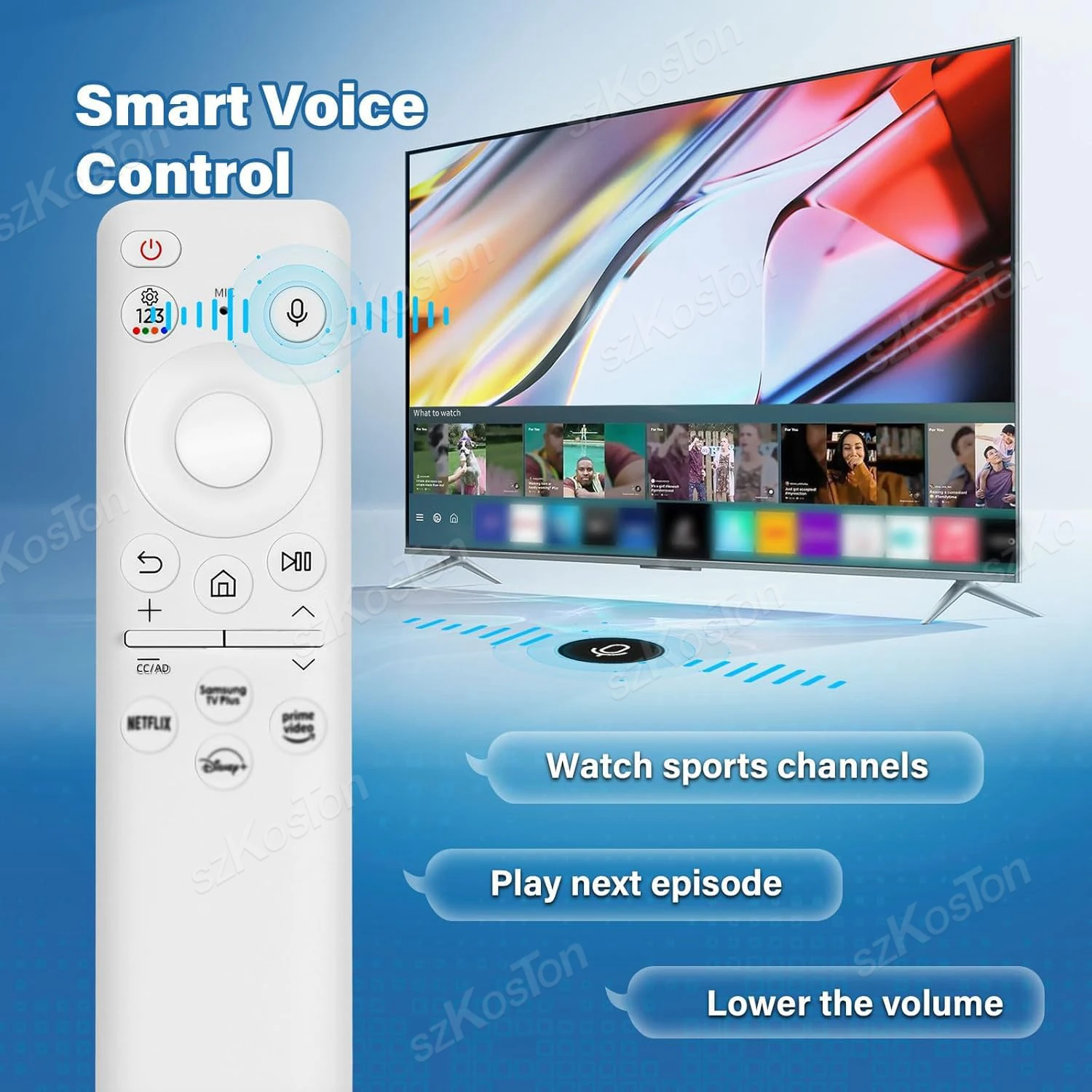Eco-Friendly Solar Charging Voice Remote