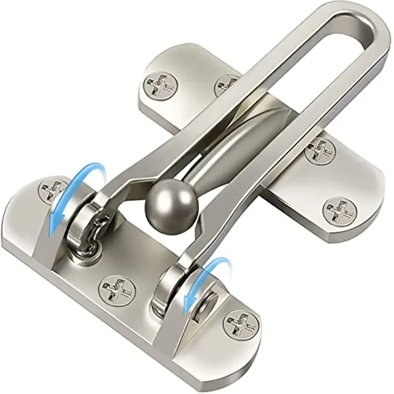 Door bolt Clasp Locks Insurance Door Bolt Anti-Theft Room Bar Buckle Chain Stainless Steel For Bedroom Home Improvement