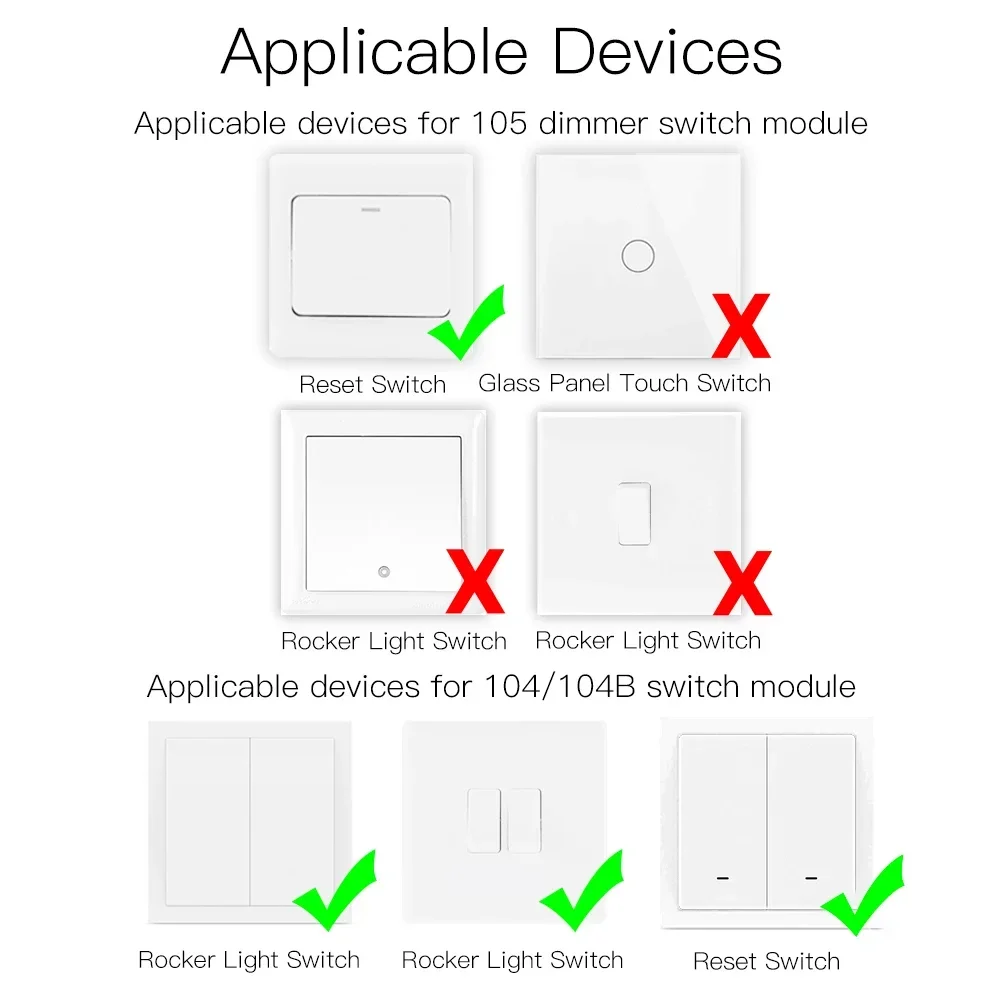 Smart Light Switch Dimmer Module WiFi Remote Control