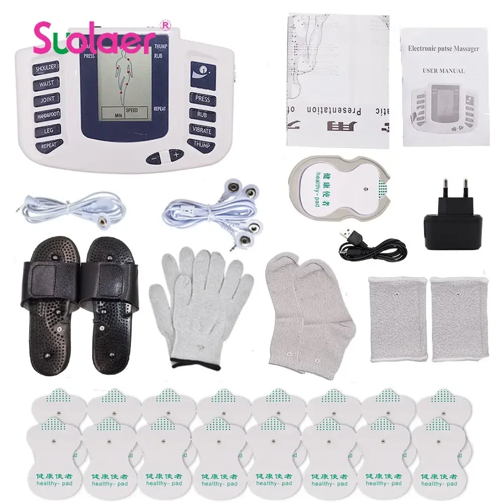 

Electrostimulator Physiotherapy TENS Machines Eletric Compex Muscle Stimulator EMS Pulse Acupuncture Best Massager For Body Pads