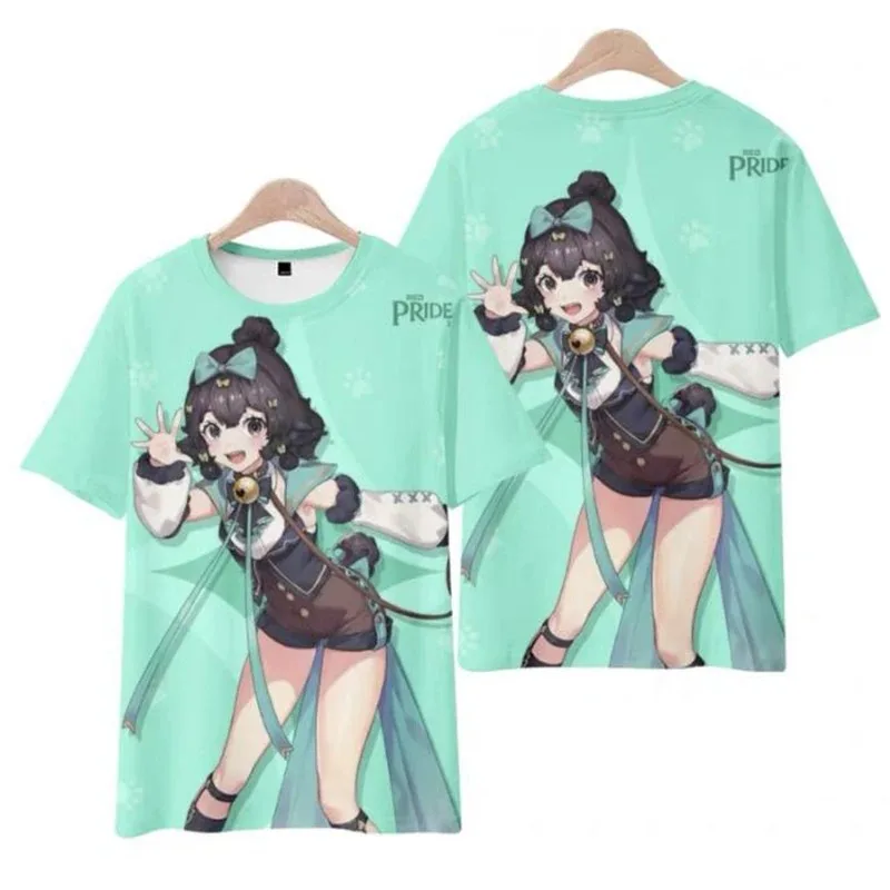 Red: pride of Eden 3d t-shirts fashion kawaii women's men's t tops the neck short sleeve game anime t-shirts shirt more size