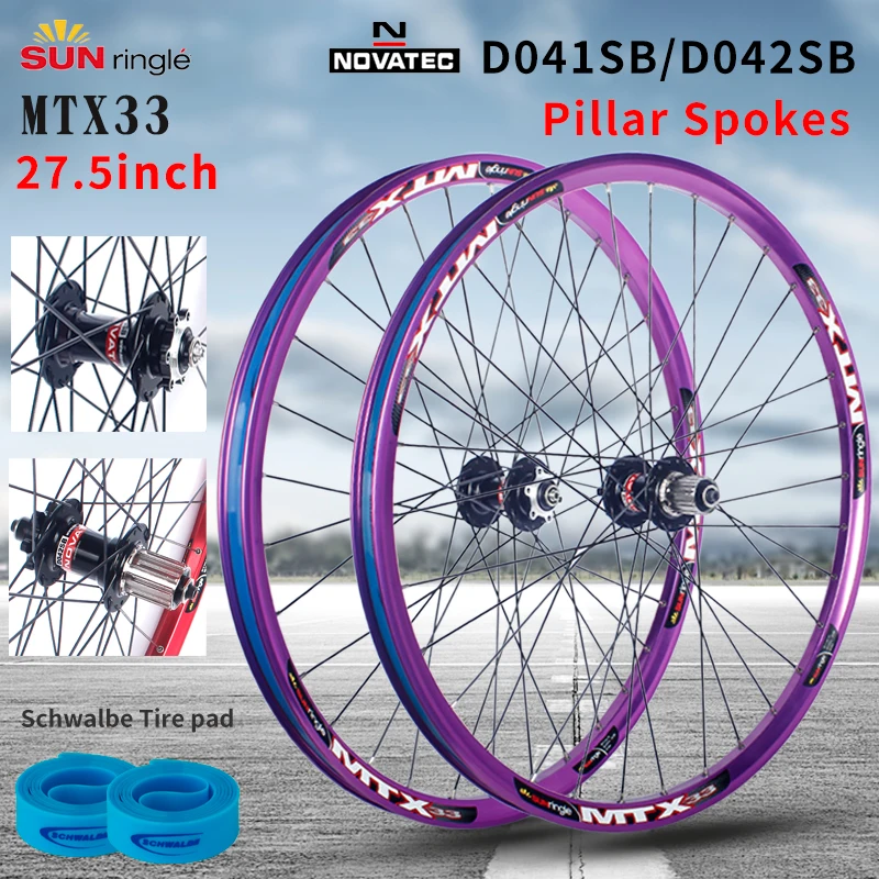 Paire De Roues VTT Carbone 27.5 Pouces – 40mm – Sans Crochet – Tubeless Ready