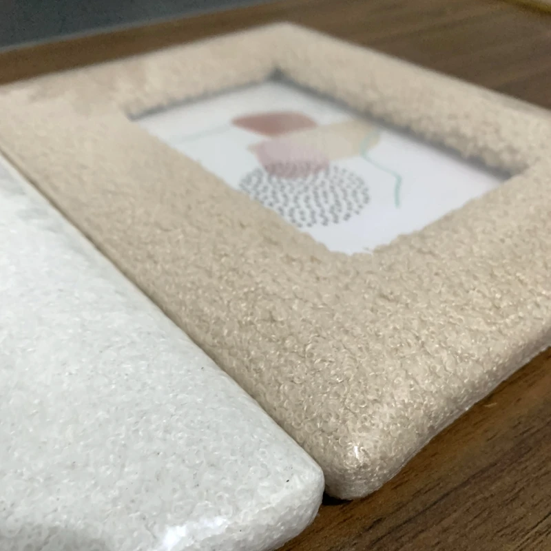 Photo Frame 6Inch/7Inch Home Modern Simplicity Solid Color Plush Tabletop Decorative Ornament 1Pc photo frame