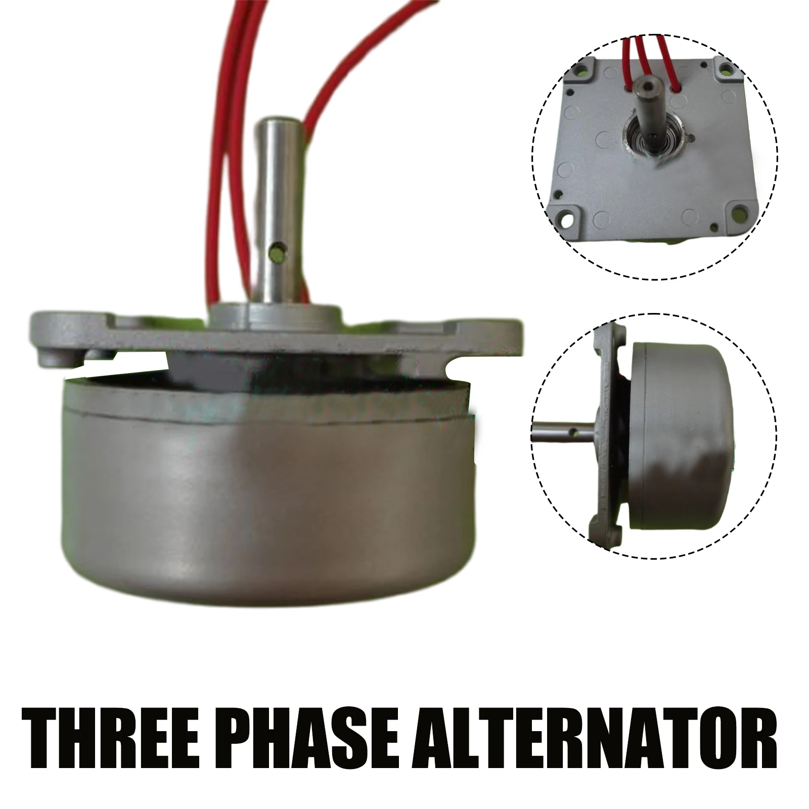 MINI 12v Three Phase Alternator AC Hand Generator Low Resistance