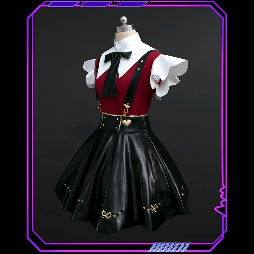 Cosplay Costumes Wig Game Needy Girl Overdose Anime Cosplay Costume Anime JK Uniform Leather Skirt Set Abyss KAngel Ame Chan