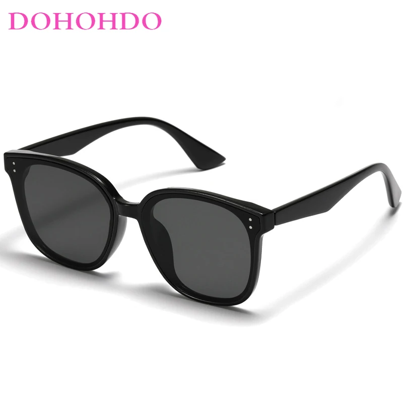 

DOHOHDO Large Frame Versatile Square Men's Sunglasses Fashion Ins Advanced Sense Women Eyewear Shades UV400 Female Sun Glasses