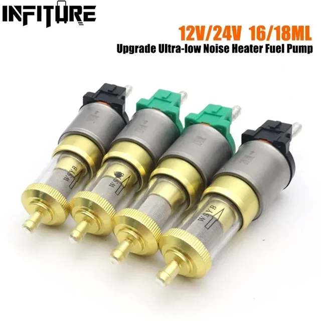 12V/24V 16/18ml Car Upgrade Ultra-low Noise Heater Fuel Pump For  Webasto/Chinese brand heater Air Diesel Parking Oil Pump - AliExpress