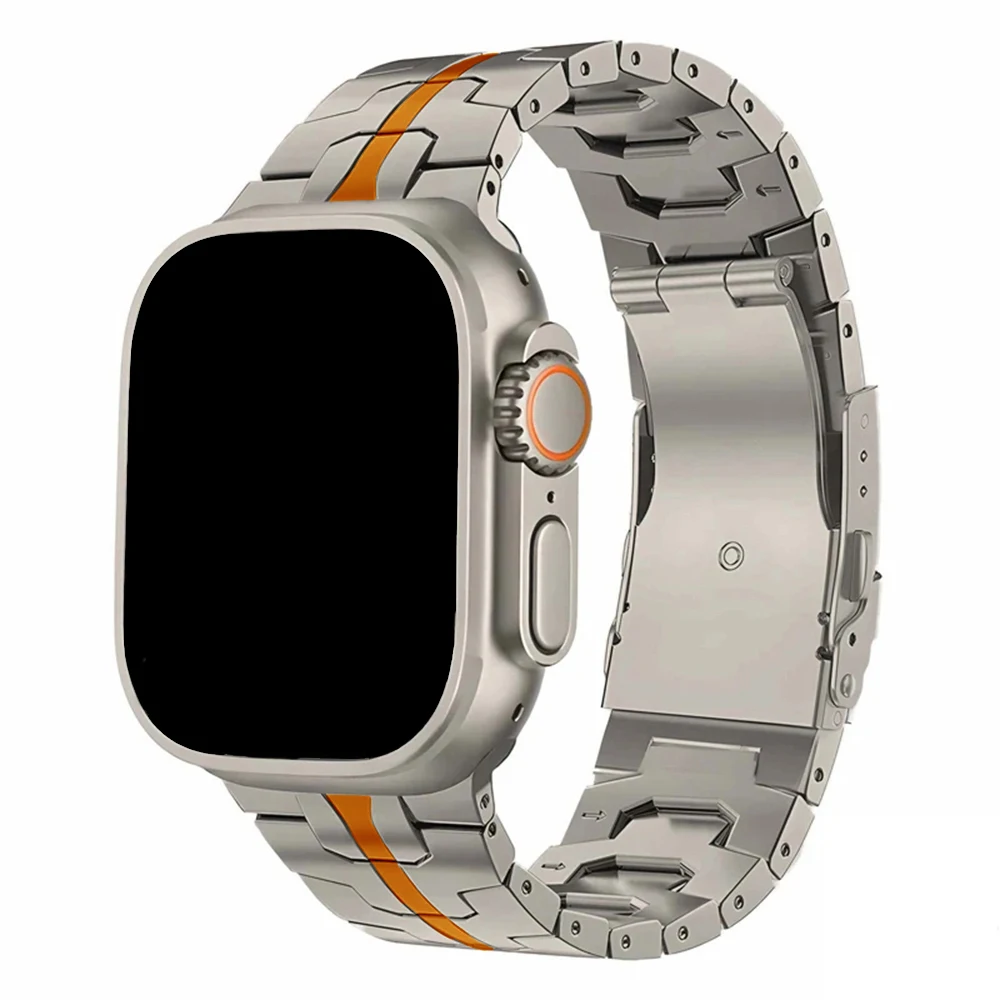 Premium Titanium Metal Watch Strap - Elegant & Durable Bracelet