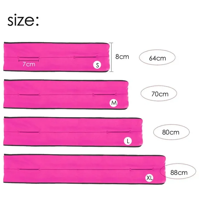 Professional Running Waist Bag Men Women Gym Sports Bag Trail Invisible Mobile Phone Money Running Belt Fanny Waist Pack 5
