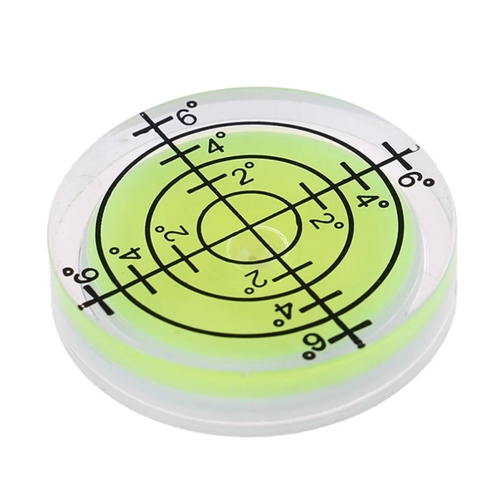 

32mm Magnetic Square Spirit Level Bubble High Precision Horizontal Bubble Green Round Bullseye Scope Bubble Level Measuring Tool