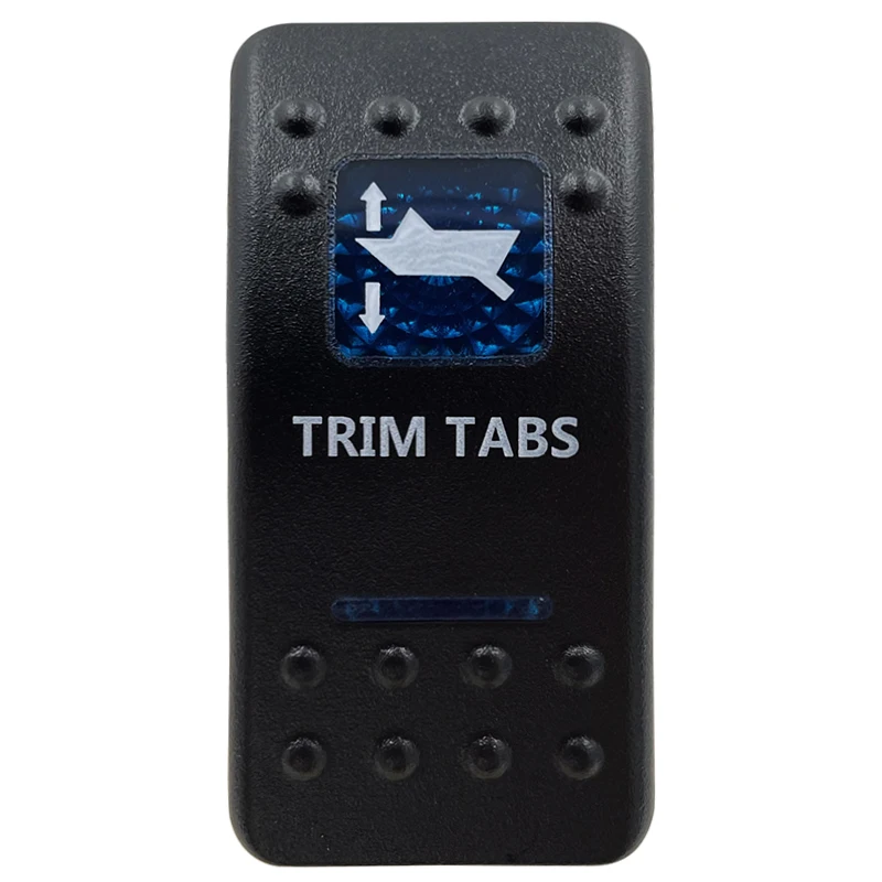 Blue LED Rocker Switch Button - Enhanced Interior Lights & Camper Accessories