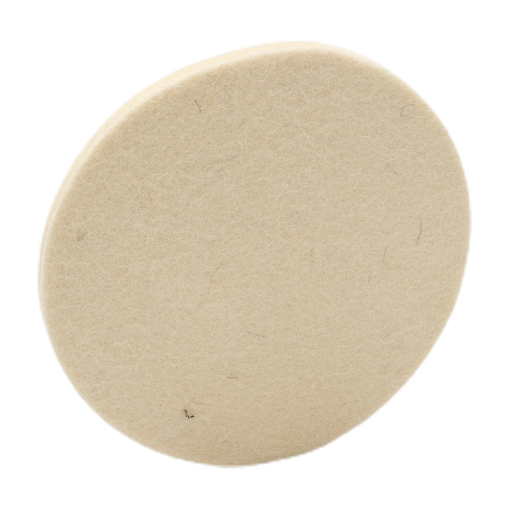 

2pcs 5 Inches 125 Mm Wool Felt Polishing Pad Angle Grinder Wheel Felt Polishing Disc For Stainless Steel Copper Aluminum Glass