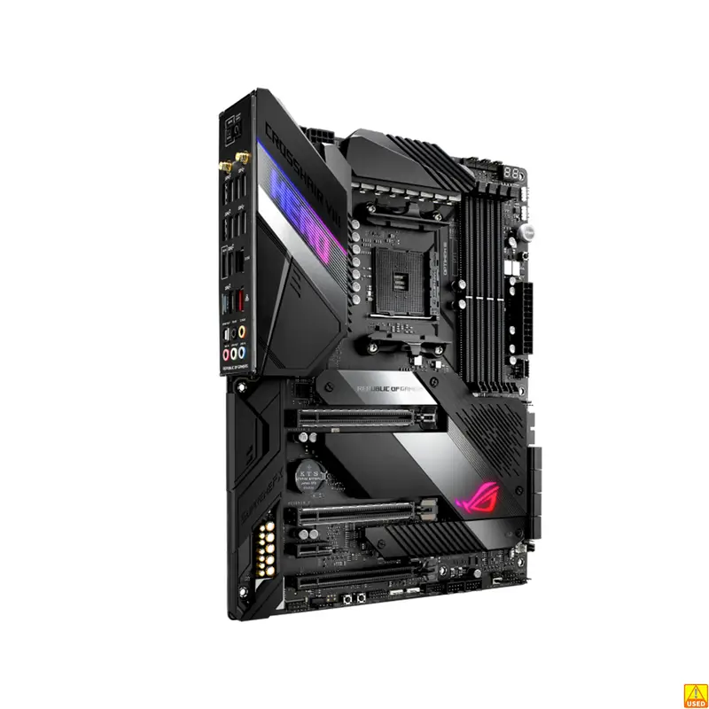 ASUS ROG Crosshair VIII Hero (WI-FI) Motherboard Socket AM4 CPU DDR4 4800(O.C.) MHz Memory Chipset X570 ATX Mainboard - Image 2