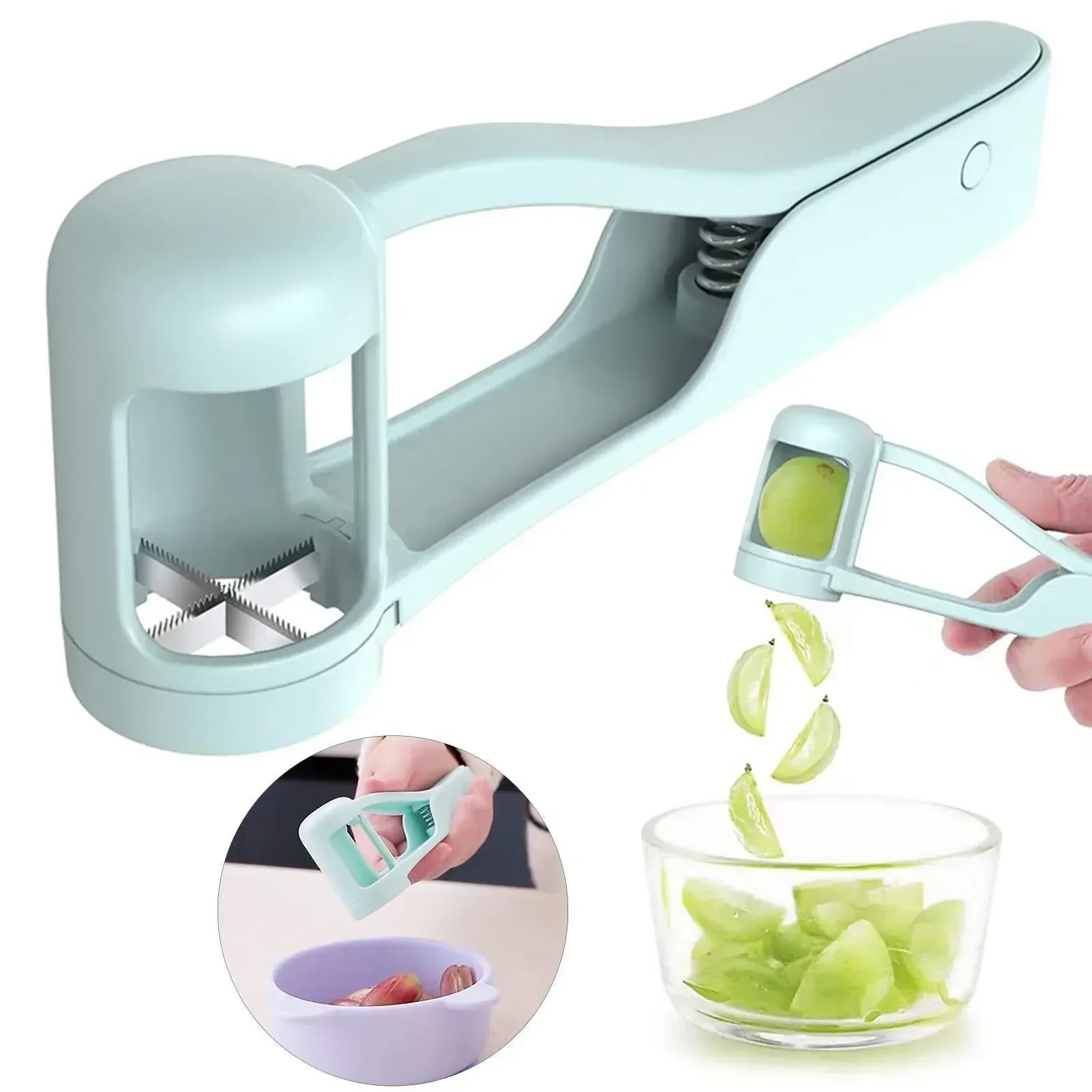 Tomato Slicer Cutter Grape Tools Cherry Fruit Salad Splitter Artifact for Toddlers Small Kitchen Accessories Cut Gadget for Baby 1 Tomato Slicer Cutter Grape Tools Cherry Fruit Salad Splitter Artifact for Toddlers Small Kitchen Accessories Cut Gadget for Baby 1