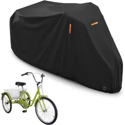 Waterproof Tricycle Cover with Cargo Box Protector & Elastic Straps for Sun and Rain Protection (190T Tricycles Cover)