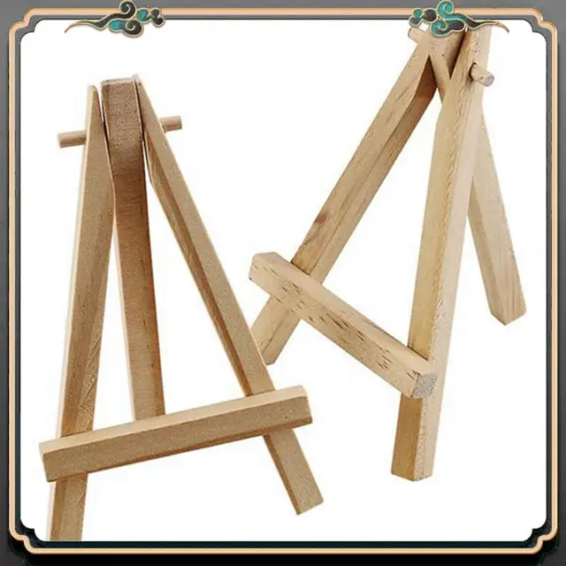 Reliable-120 Mini DIY Wooden Frame Artist Wooden Easel Wedding Table Card Stand Display Stand Party Decoration 15X8cm Easel 2