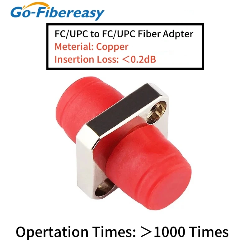 10Pcs Fiber Optical Adapter FC APC/UPC Connector Single-mode 1260nm-1610nm FC Female to Female Fiber Flange Flange Ftth
