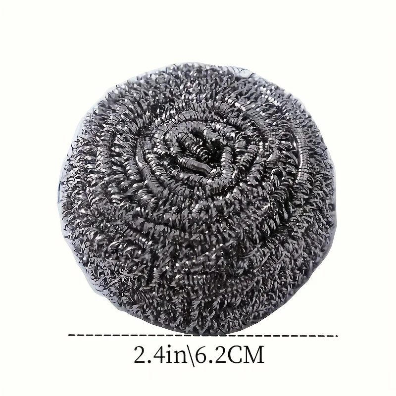 Kitchen Pot Brush Kitchen Cleaning Brush Kitchen Cleaning Tool 12/6PCS Stainless Steel Balls for Bowls Washing