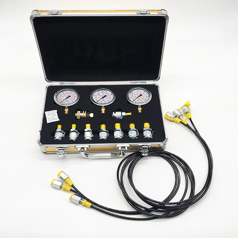 

High-precision Portable Testing Hydraulic Excavator Pressure Gauge Box Test Table Hydraulic Pump Pressure Gauge