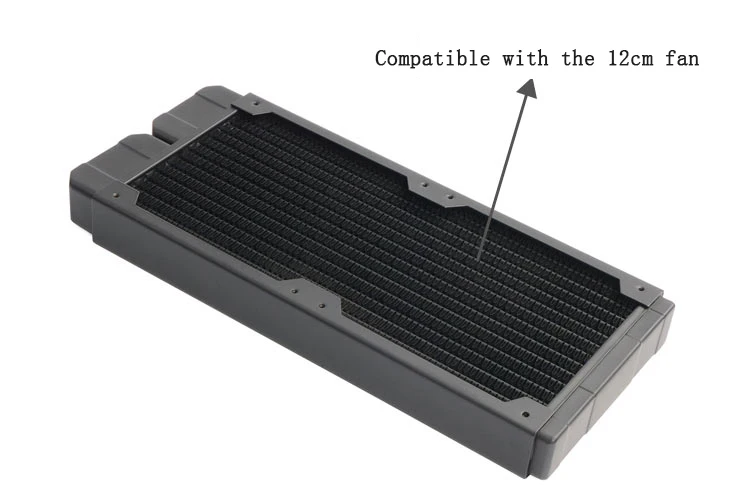 ventilador duplo, 14 Flat Tube, Fin 12cm