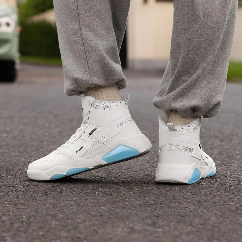 361 Degrees Men Skateboard Shoes High-Top Breathable Retro Thick