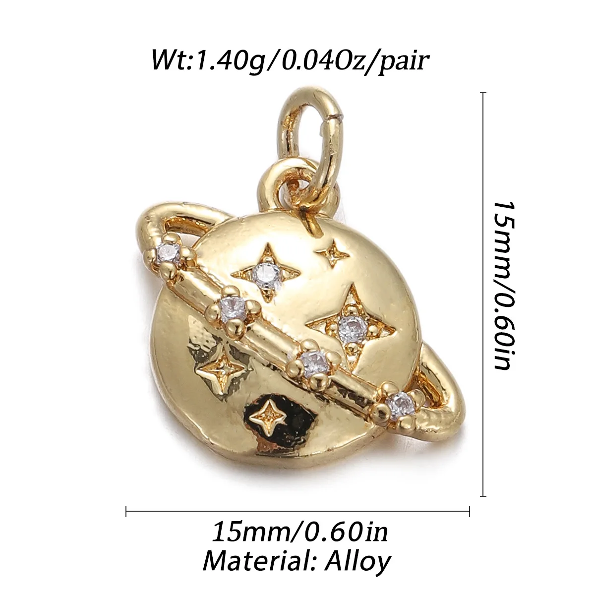 Stylish Chic Customizable Hypoallergenic Rose Planet Key Guitar Zircon Pendant Not Fade Pendant Handmade DIY Jewelry Accessories 5