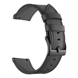 Premium Leather Quick-Release Smartwatch Strap Bracelet for TANK M3 Ultra (Black)