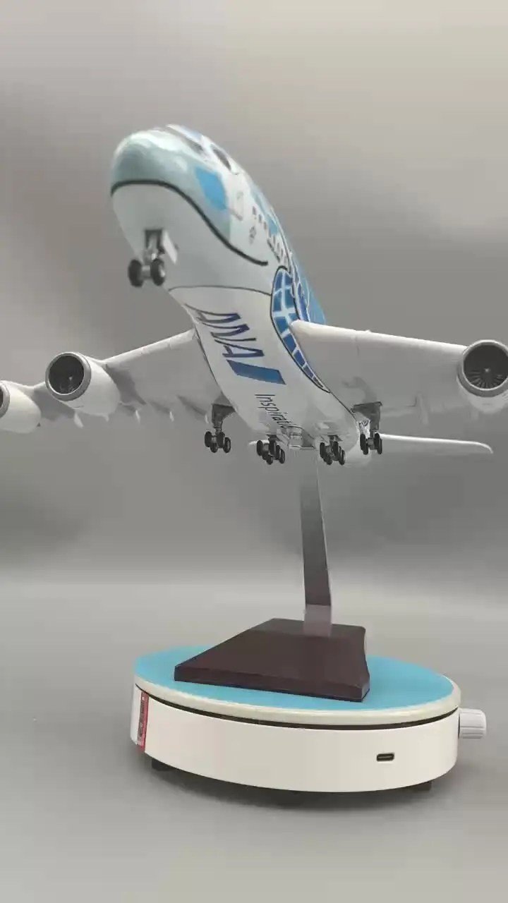1:160 47CM Japan Air ANA Airbus A380 Model Plane Cartoon Sea