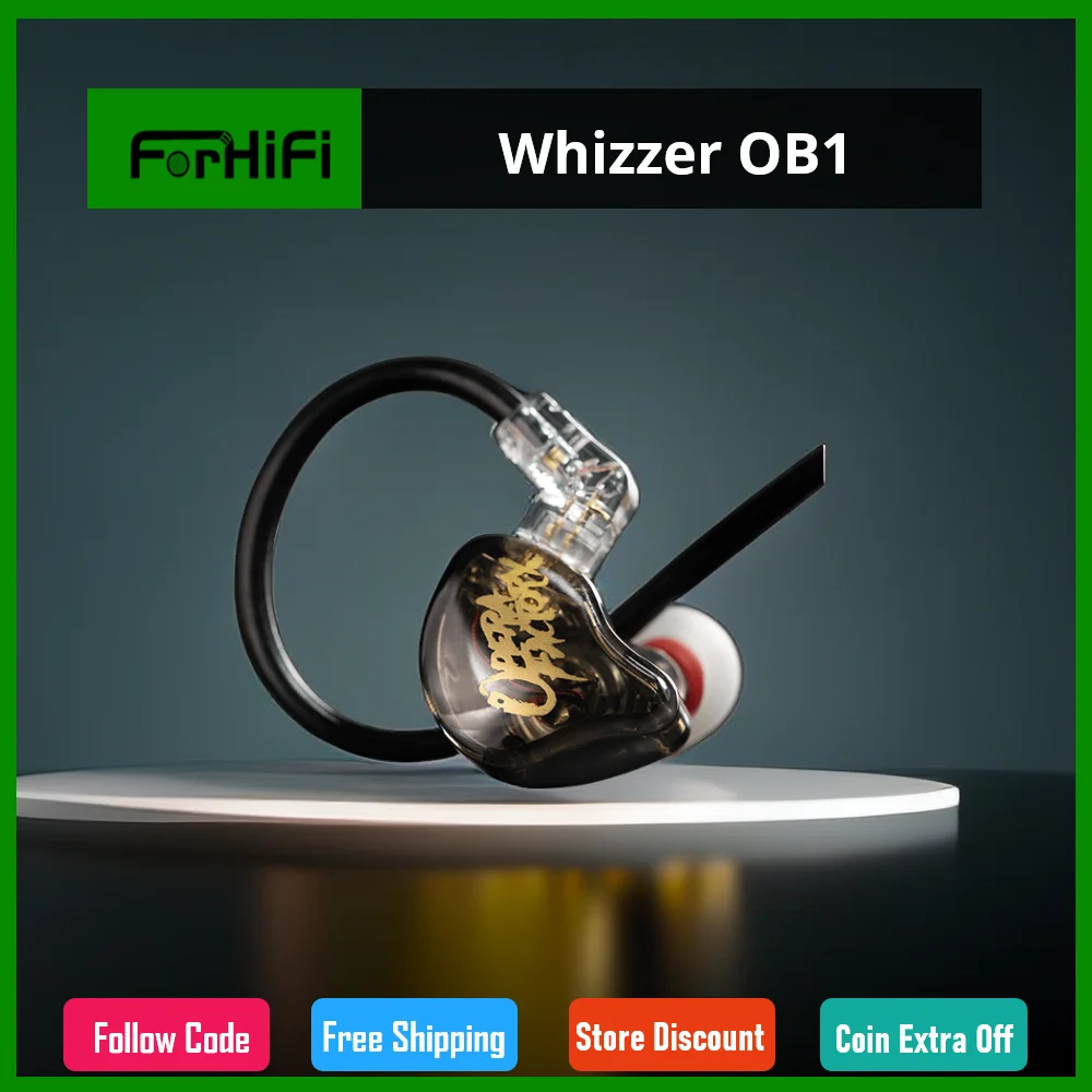 

Whizzer OB1 Wired In-ear Earphones with Mic and Play/Pause Control Hifi Headphones Bass High Quality Clear Vocal