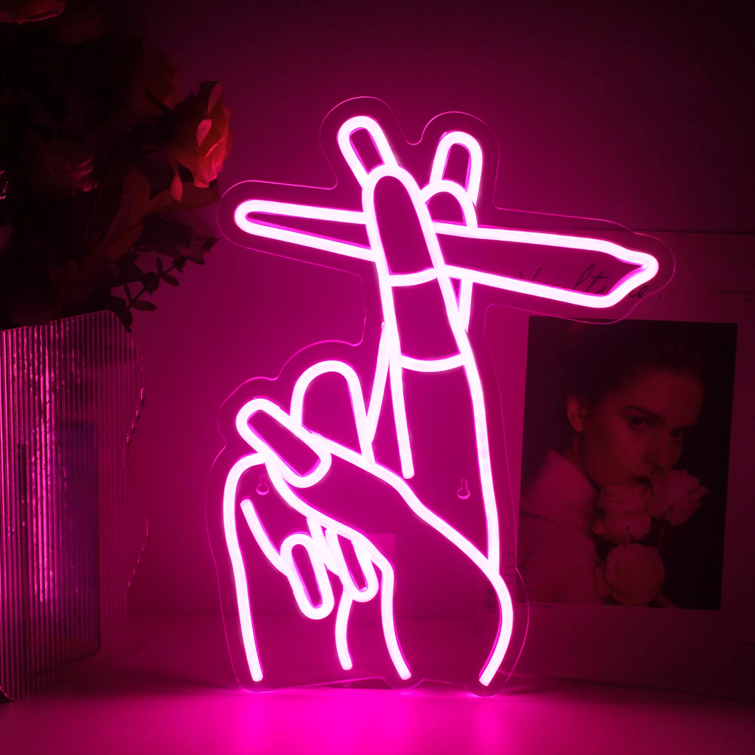 

Gesture Neon Light Sign LED Personalized Hand Shape Neon For Kids Bedroom Recreation Game Room Party Decor Neon Night Lights USB
