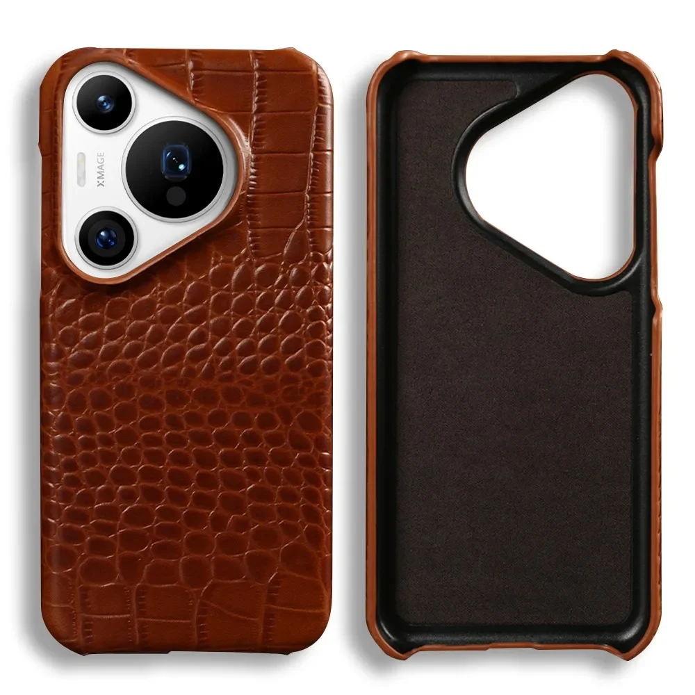 Luxurious Genuine Leather Phone Case - Premium Cowhide Back Cover