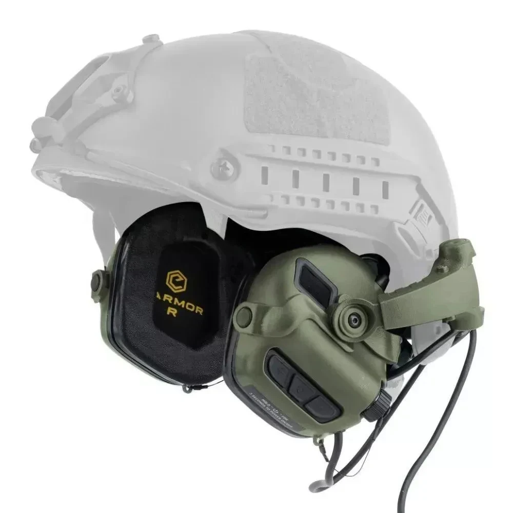 Upgrade EARMOR M32SE Tactical Helmet Headphones Electronic Shooting Earmuffs Equipped with ARC Helmet Rail Adapter