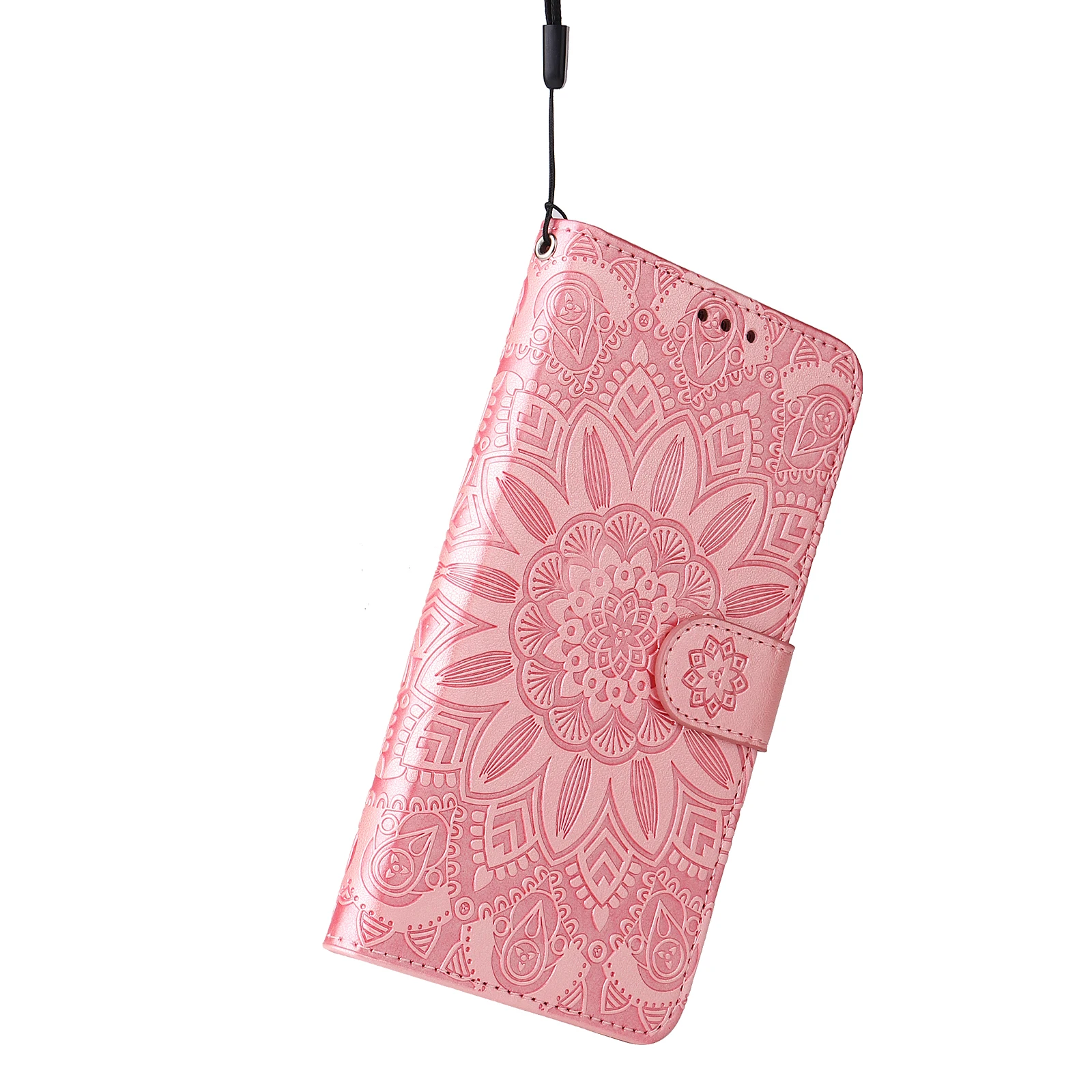 Magnetic Leather Flip Wallet Case