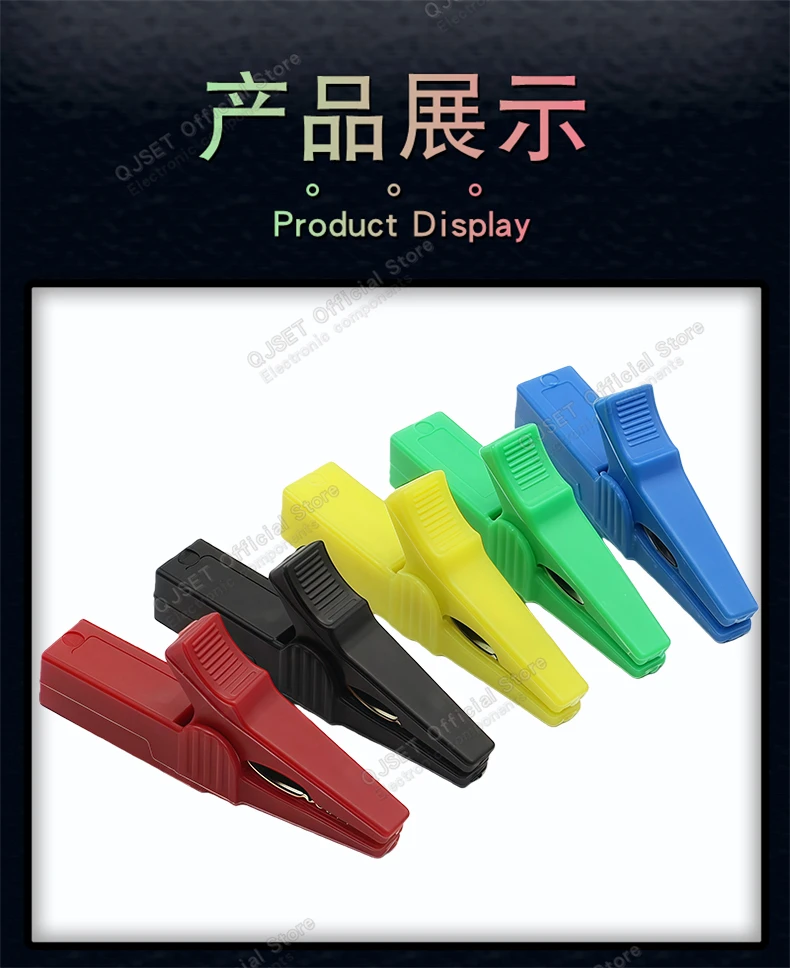1 Stück/1 Set 32A 55mm Reinkupfer Vollständig Geschlossener Isolierter Krokodilklemmen-Anschluss 4mm Testclip Hochspannungs-Verbindungskabelklemme – Detail 9