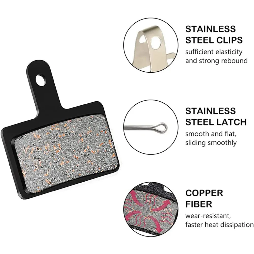 1/2/10Pairs MTB Bike Bicycle Hydraulic Disc Brake Pads Semi Metallic for b01s SHIMANO SRAM AVID HAYES Magura ZOOM Cycling 2