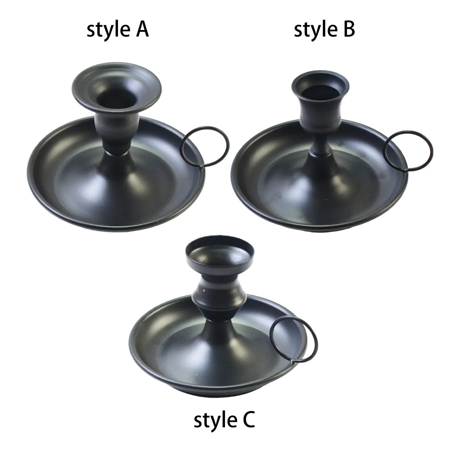 Metal Taper Candle Holder Creative Collection Minimalist Metal Candlestick Holder for Fireplace Desktop Birthday Cafe Home Decor