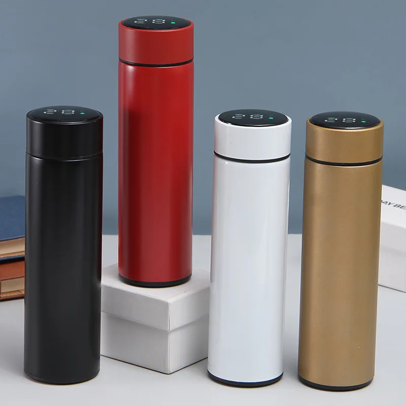 Vacuum Flask LED Temperature Display with Double Wall Insulated Water Bottle.