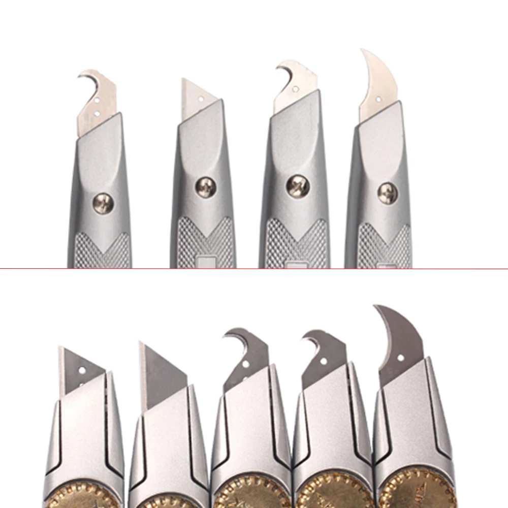 Heavy Duty Cutting Knife Trapezoidal Hook Horn Cable Peeling Carpet Cutting Wallboard Stone Plastic Wood Plastic Fiberboard
