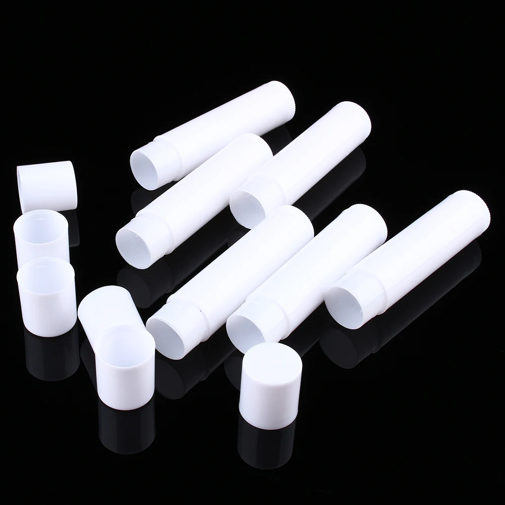 100Pcs 5ml Portable Empty Lipstick Container Black Transparent White Cosmetics Skincare Products Separate Bottlings for Travel