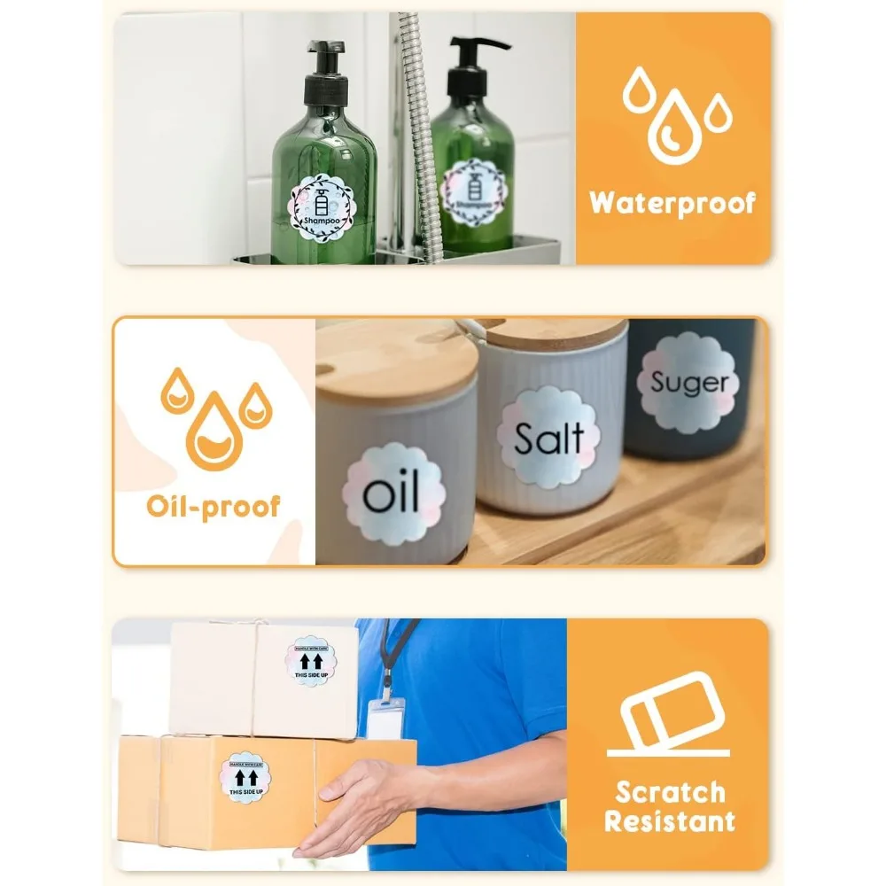 Description Picture 5 of item500-1000 Pcs Phomemo Thermal Label Paper Round Sticker Waterproof Label for Gift Kids Stickers School Supplies for 241 Printer