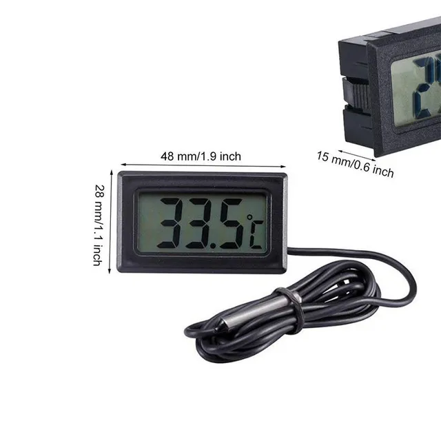 Mini Lcd Digitális Hőmérő Higómerő Hőmérséklet Beltéri Kényelmes Érzékelő Páratartalommérő Mérőműszerek Kábel - Image 6