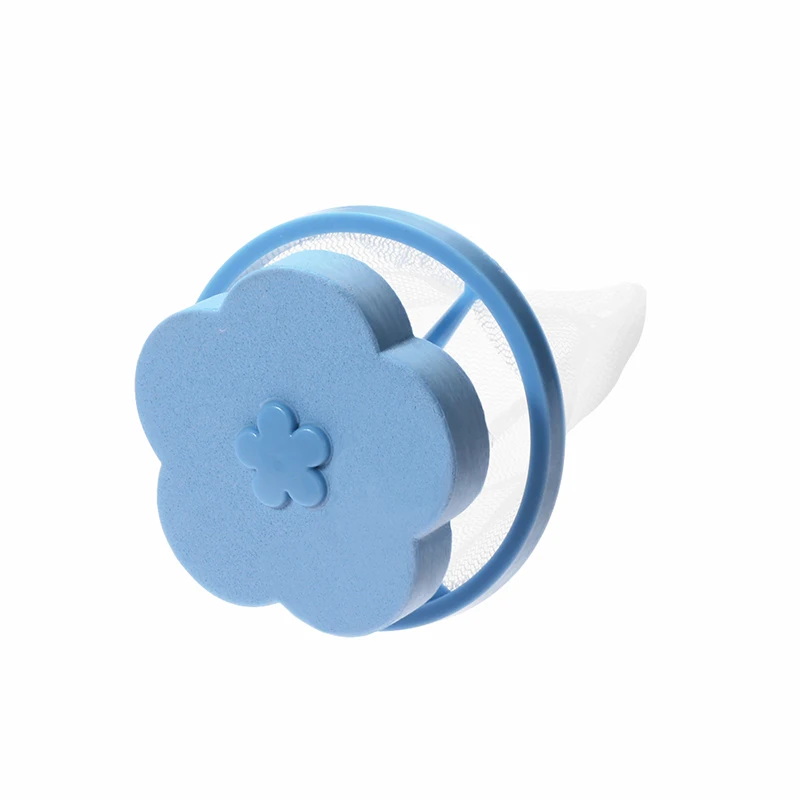 Floating Lint Filter Mesh Bag Floating Washing Machine Filter Net Flower Shaped Reusable Pet Hair Catcher