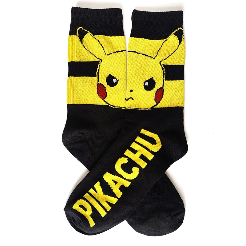15 Style Men Novelty Pokemon Anime Socks Cartoon Pokeball Pikachu Adult Cotton Happy Socks