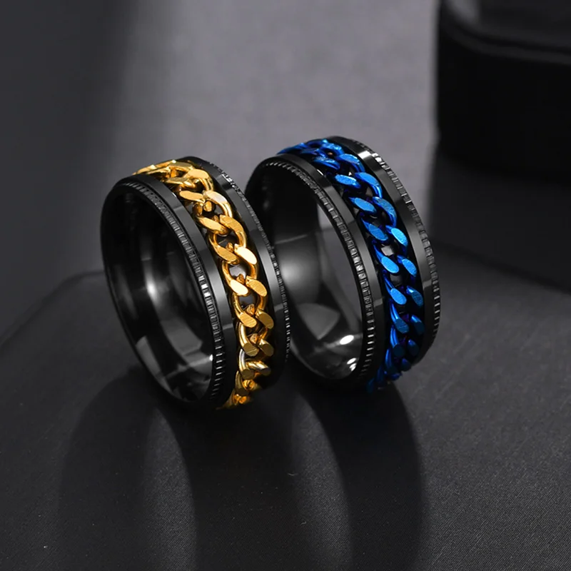 Rotate Anxiety Fidget Rings for Men