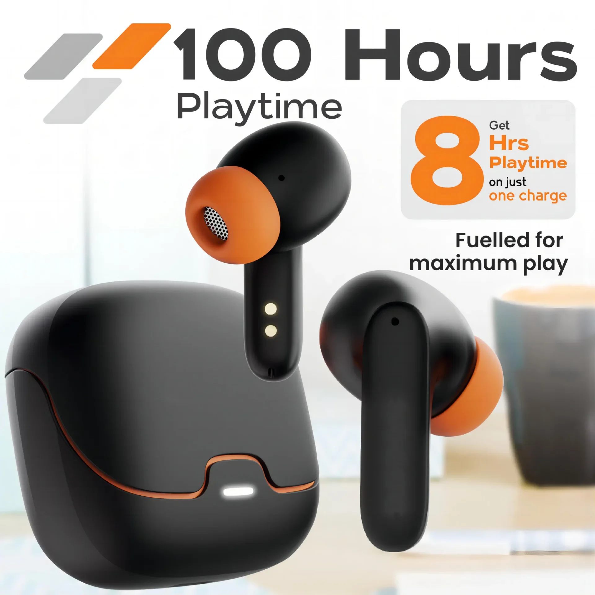 TWS Wireless Bluetooth Earphones with Dual Mic ENC Noise Cancelling - Image 3
