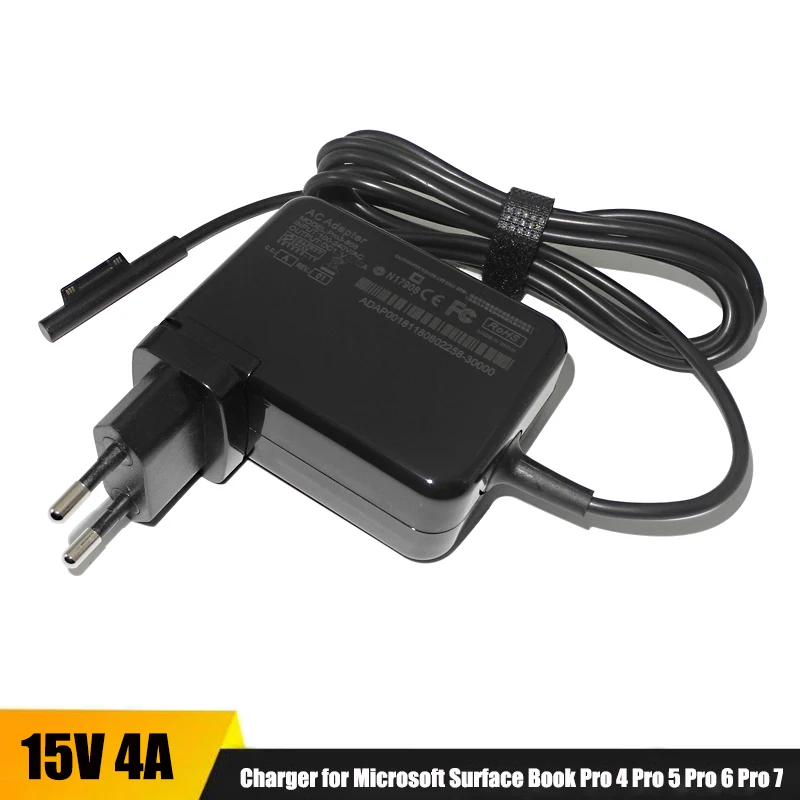 Carregador para Microsoft Surface Book Pro Fonte de Alimentação Adaptador Tablet pc Carregamento Rápido Carregador Portátil 65w 15v 4a