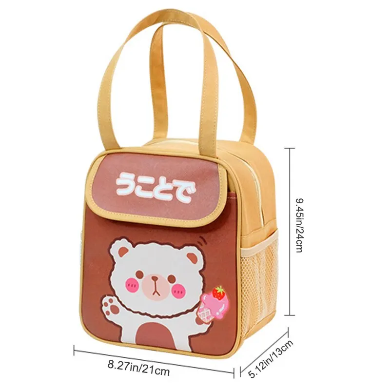 Cute Lunch Bags Kawaii Animal Lunch Box Insulated Lunch Bag for Women  Durable Reusable Tote Bag - AliExpress