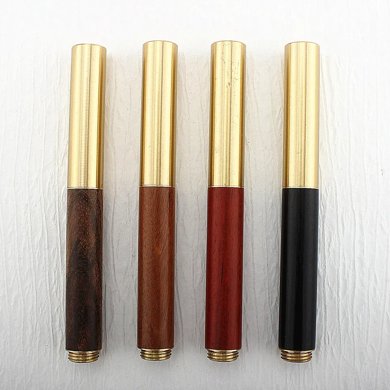 Luxury Mini Short Style Wood Fountain Pen 0.5mm Fine Nib Calligraphy Pens Writing Metal Wooden Stationery Office School Supplies vintage book shape memo pads mini tearable writing paper message note pads kawaii stationery pocket notebook office supplies