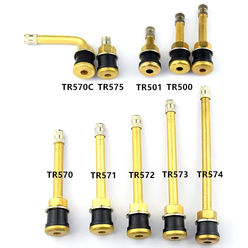 Valvole in ottone TR618A, confezione da 2, for pneumatici tubeless for