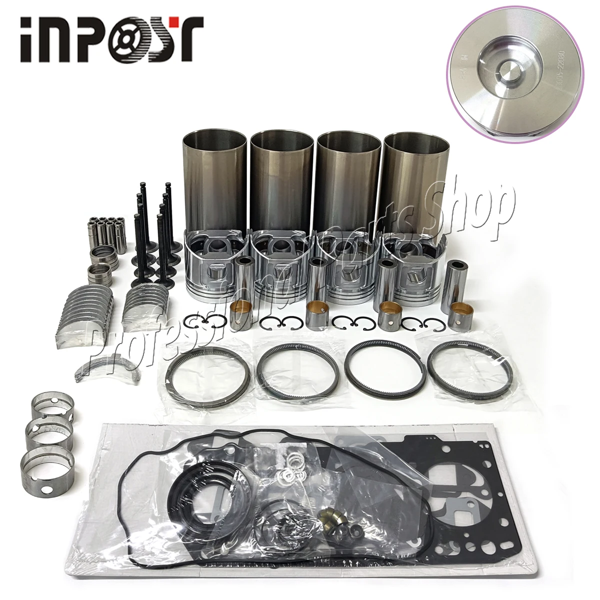 

4TNV88 Overhaul Rebuild Kit for Yanmar 4D88-6 4D88E 4D88E-5KFD Komatsu Engine